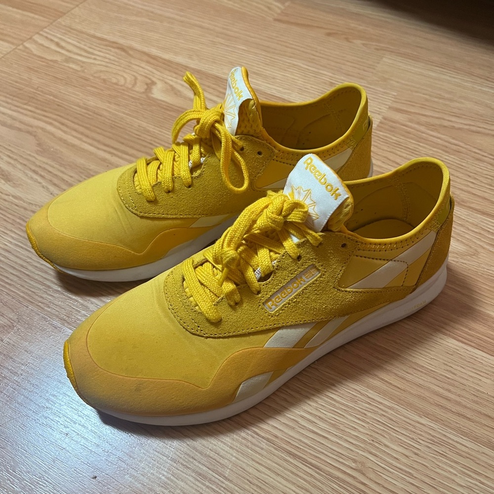 Reebok Vibrant Yellow Athletic Shoes
